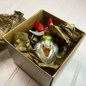 Waterford Heirloom Christmas Ornament “Six Geese A Laying “ with Box